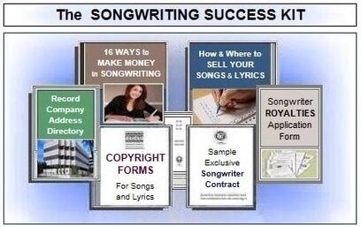 The Songwriting Success Kit helps songwriters and lyric writers succeed in songwriting