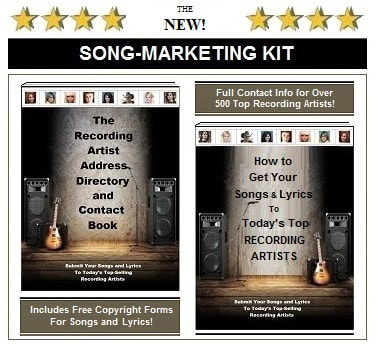 The new song-marketing kit helps songwriters get their songs and lyrics to recording artists